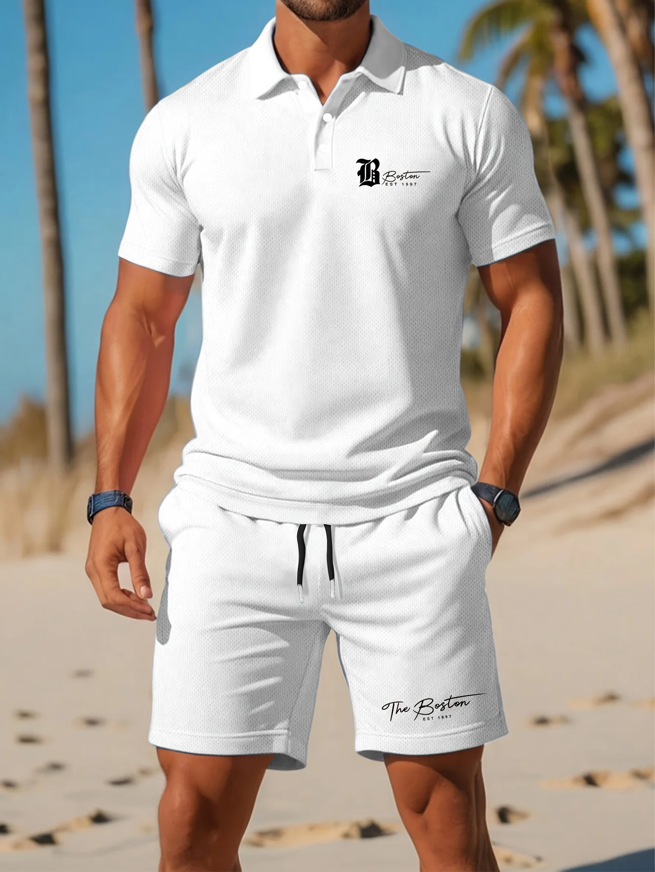 Men'S Fashion Advice - Summer New Men's Polo Shirt Set