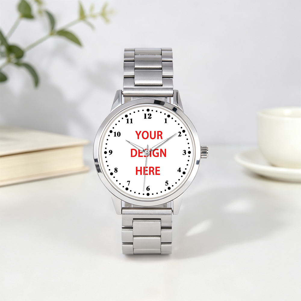 Mens Fashion In 40S - 3ATM Waterproof Resistant Stainless Steel Watch