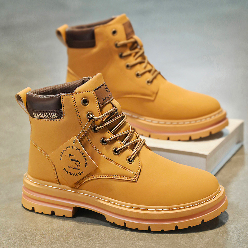 Classic Men High Top Boots Hig - Men'S Fashion Loafers ulasan dan harga