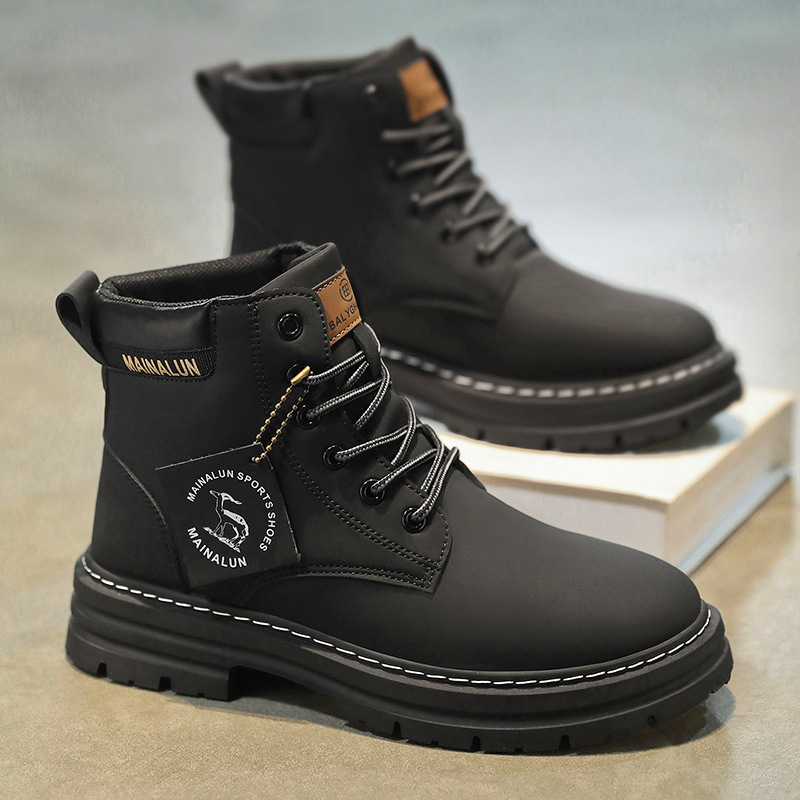 Classic Men High Top Boots Hig - Men'S Fashion Loafers ulasan dan harga