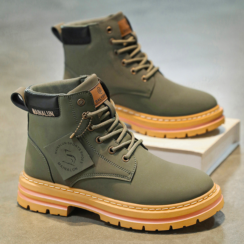 Classic Men High Top Boots Hig - Men'S Fashion Loafers ulasan dan harga