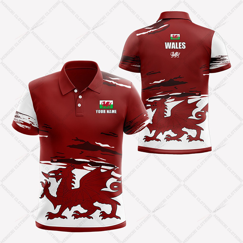 Custom Name Wales Flag Graphic - Men'S Fashion Names ulasan dan harga