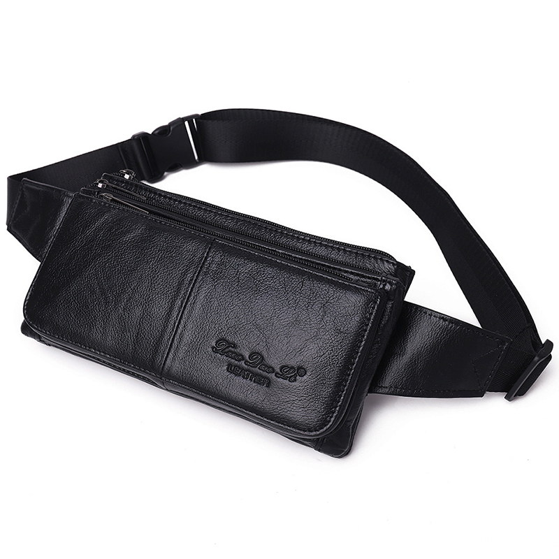 Men Waist Fanny Pack Belt Hip  - Leather Belt Braided ulasan dan harga