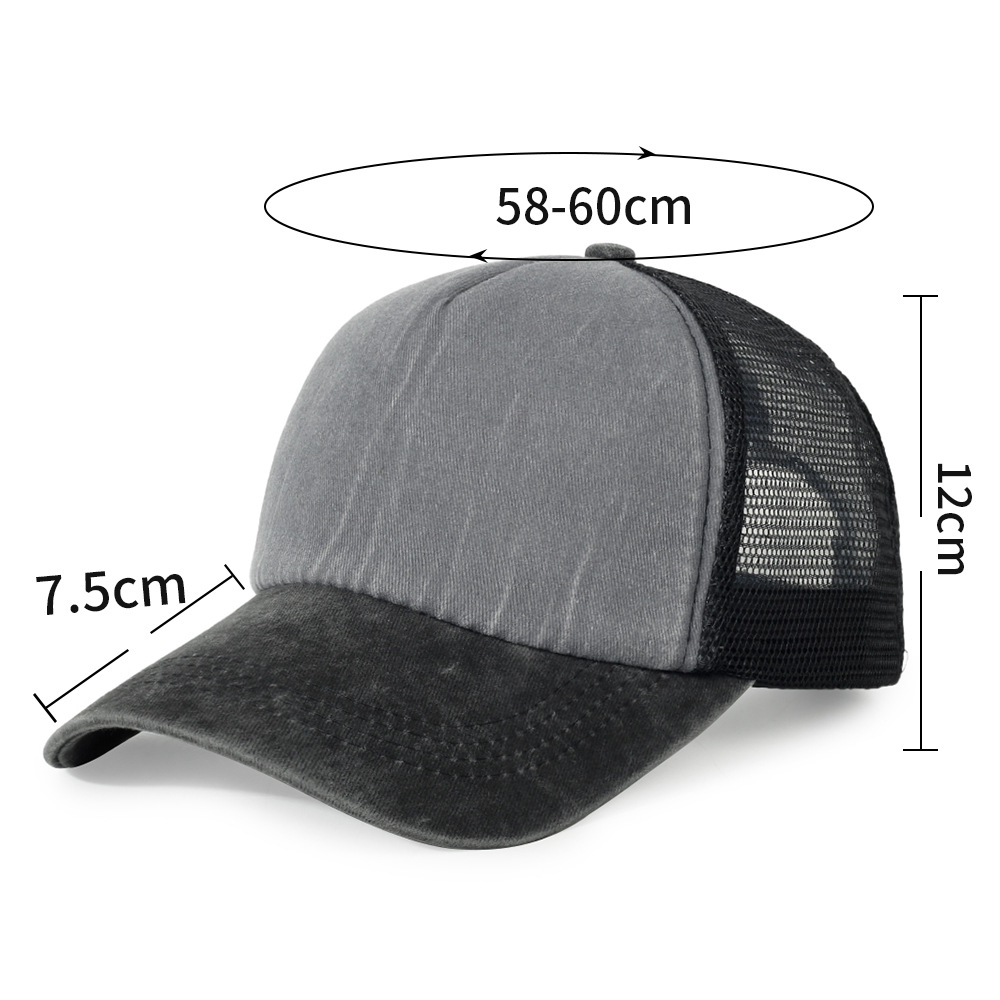 Mesh  Washed Foam Baseball Cap - Trucker Hat Cap ulasan dan harga