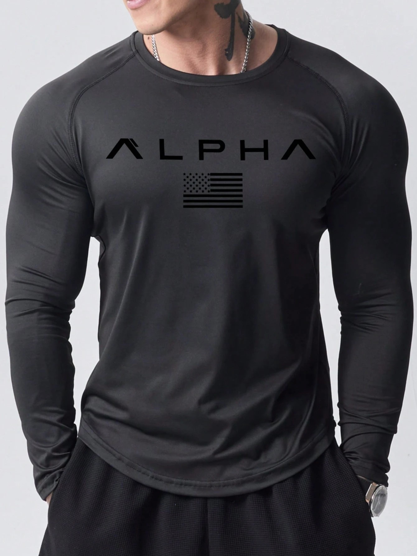 New men's long-sleeved T-shirt - Mens Fashion Top ulasan dan harga