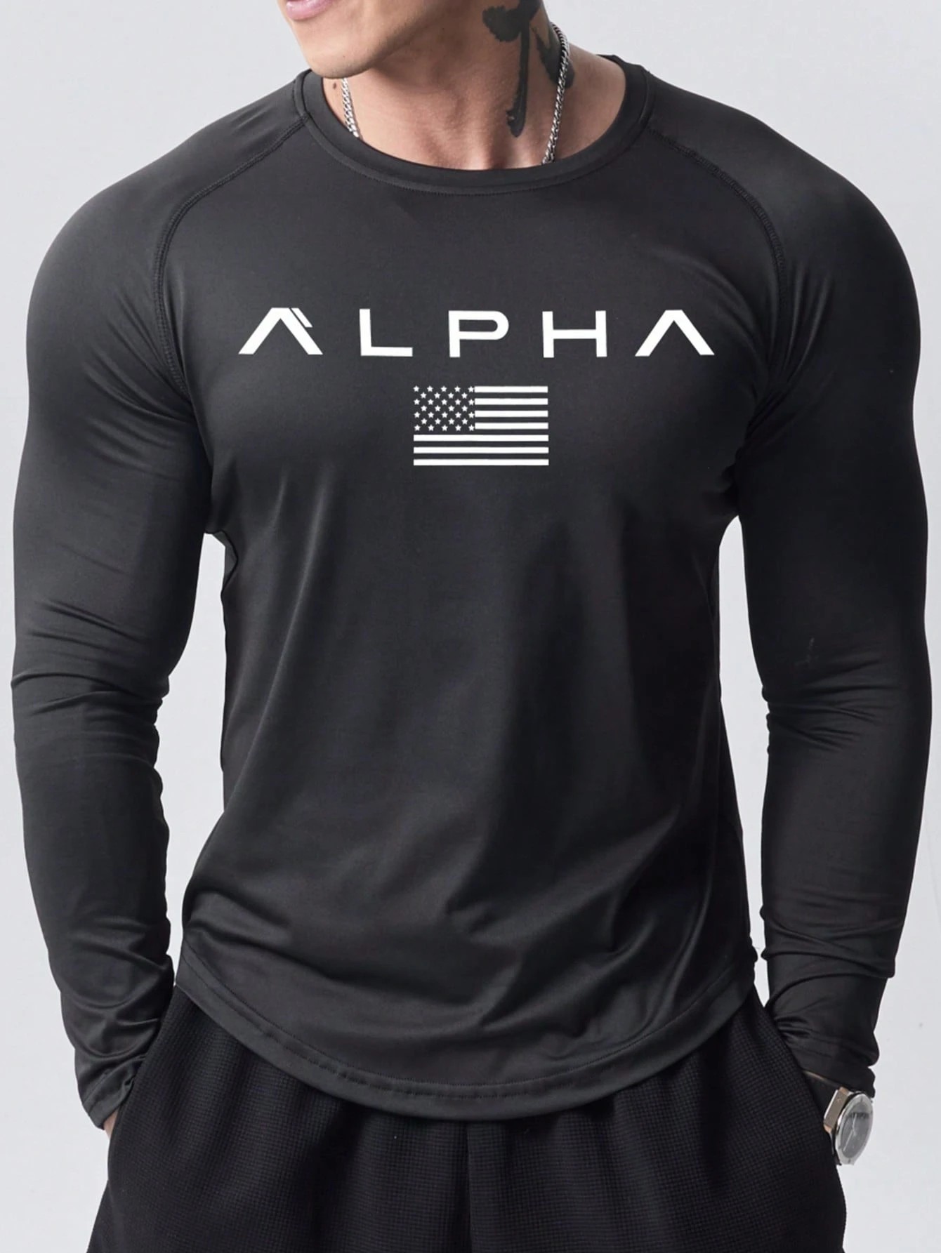 New men's long-sleeved T-shirt - Mens Fashion Top ulasan dan harga