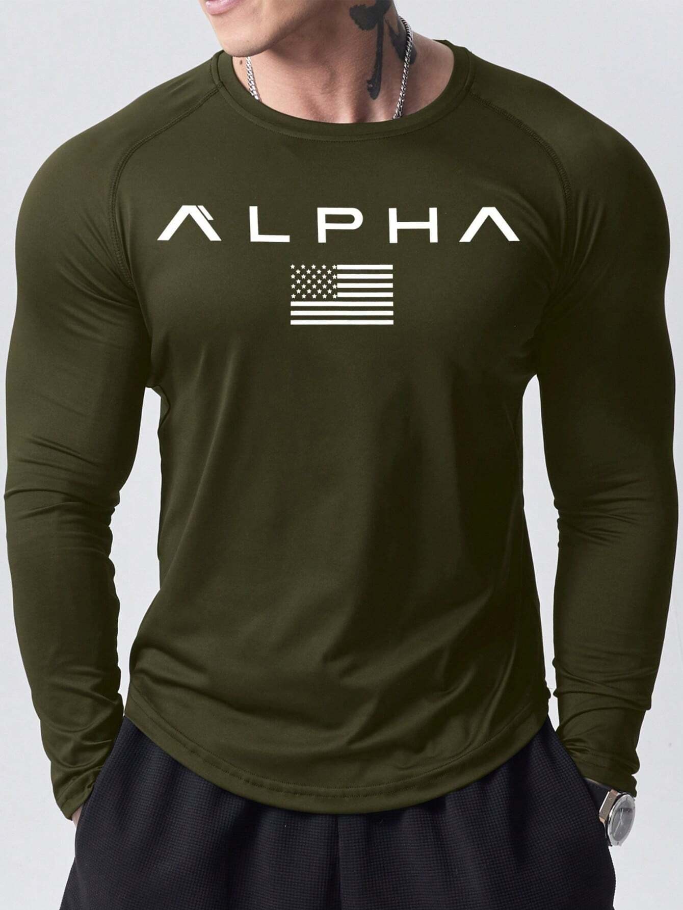 New men's long-sleeved T-shirt - Mens Fashion Top ulasan dan harga