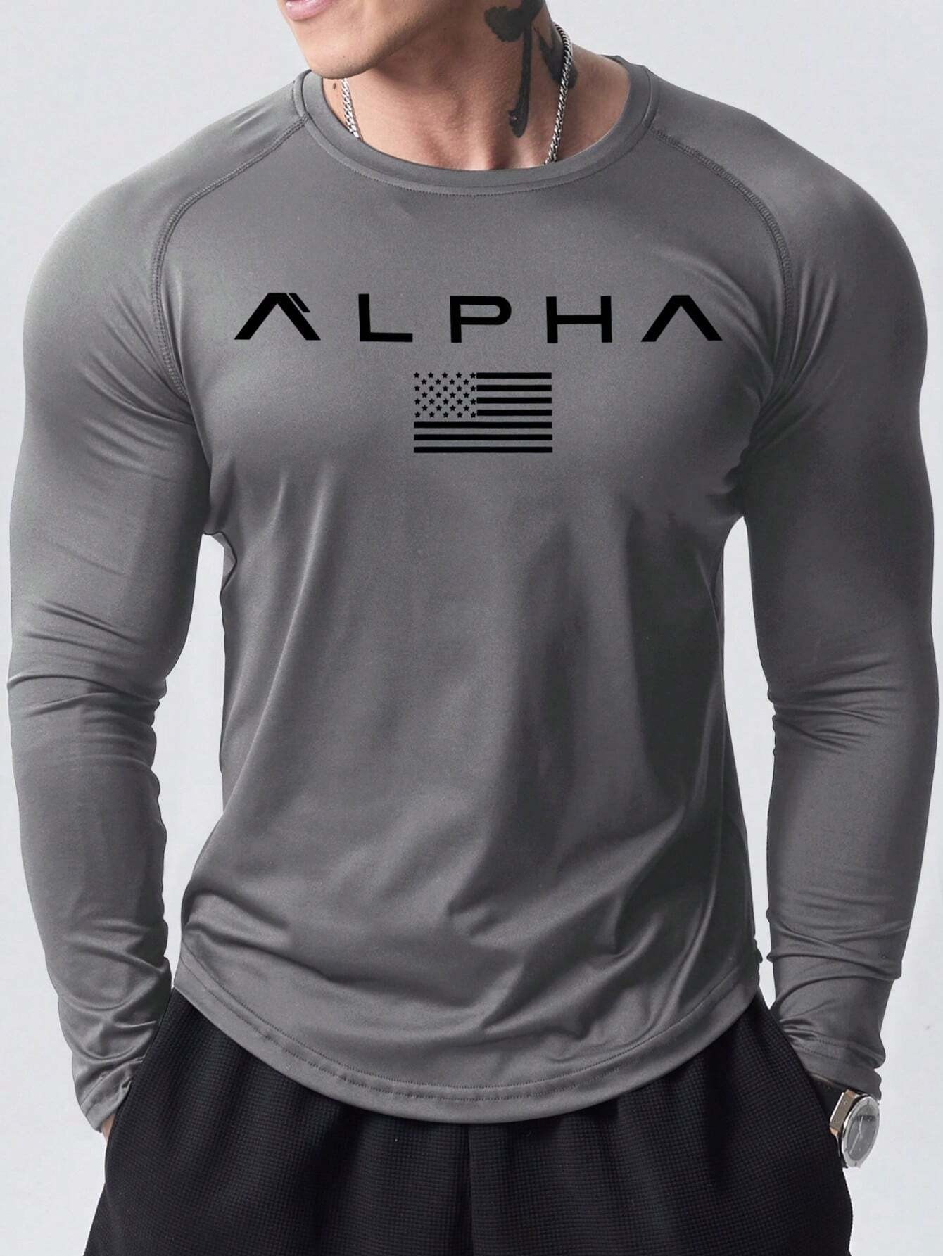 New men's long-sleeved T-shirt - Mens Fashion Top ulasan dan harga