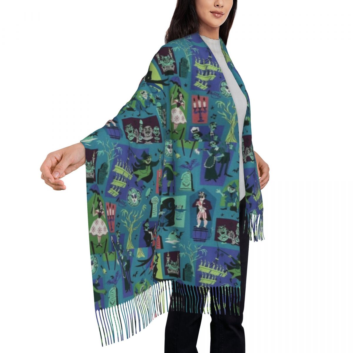Custom Print Halloween Haunted - Men'S Fashion Houses ulasan dan harga
