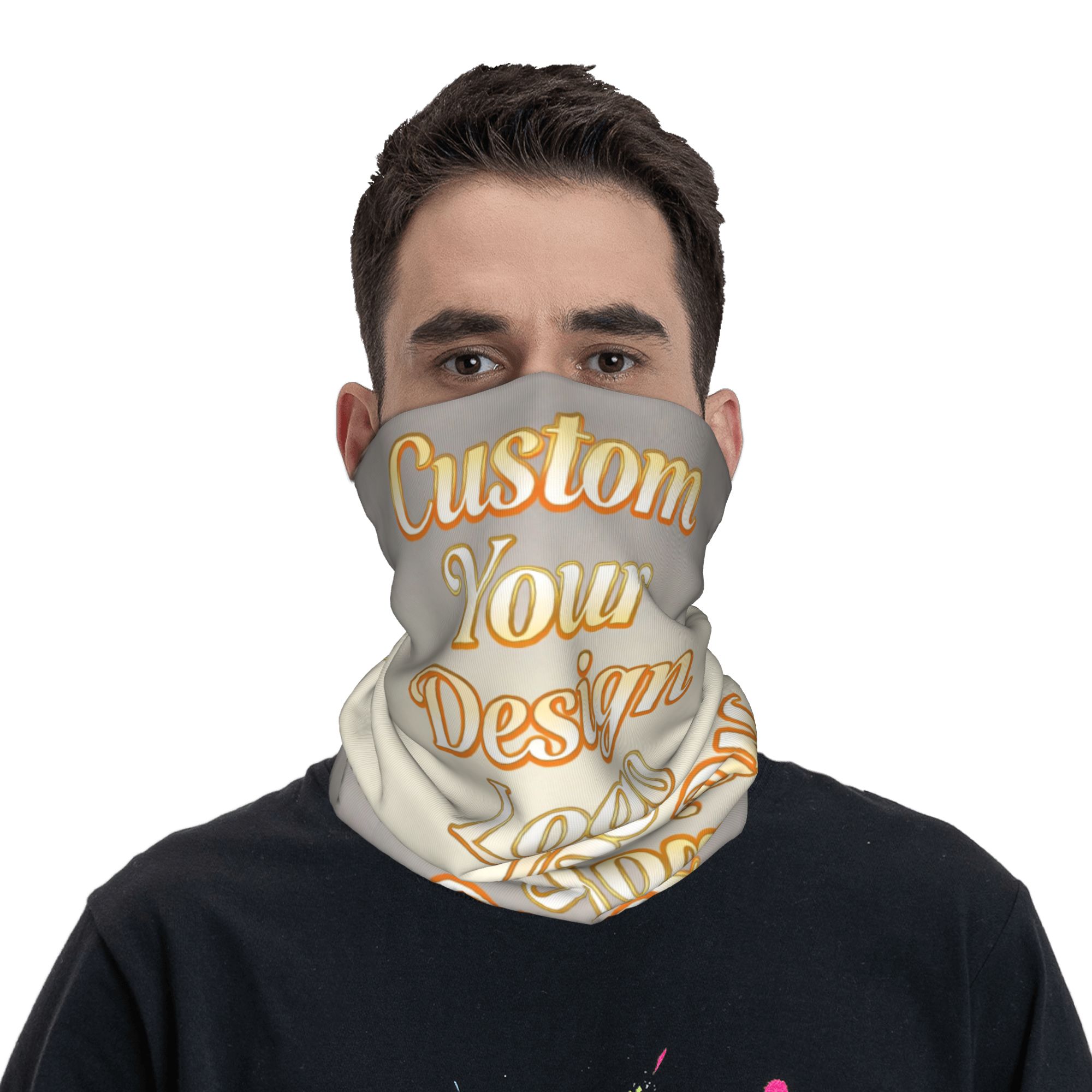Custom Your Photo Name Bandana - Men'S Fashion Names ulasan dan harga