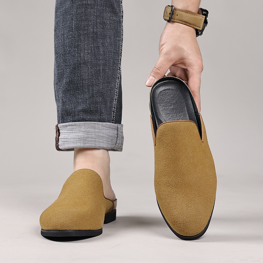 Suede Mules for Man Loafers Fo - Men'S Fashion Loafers ulasan dan harga