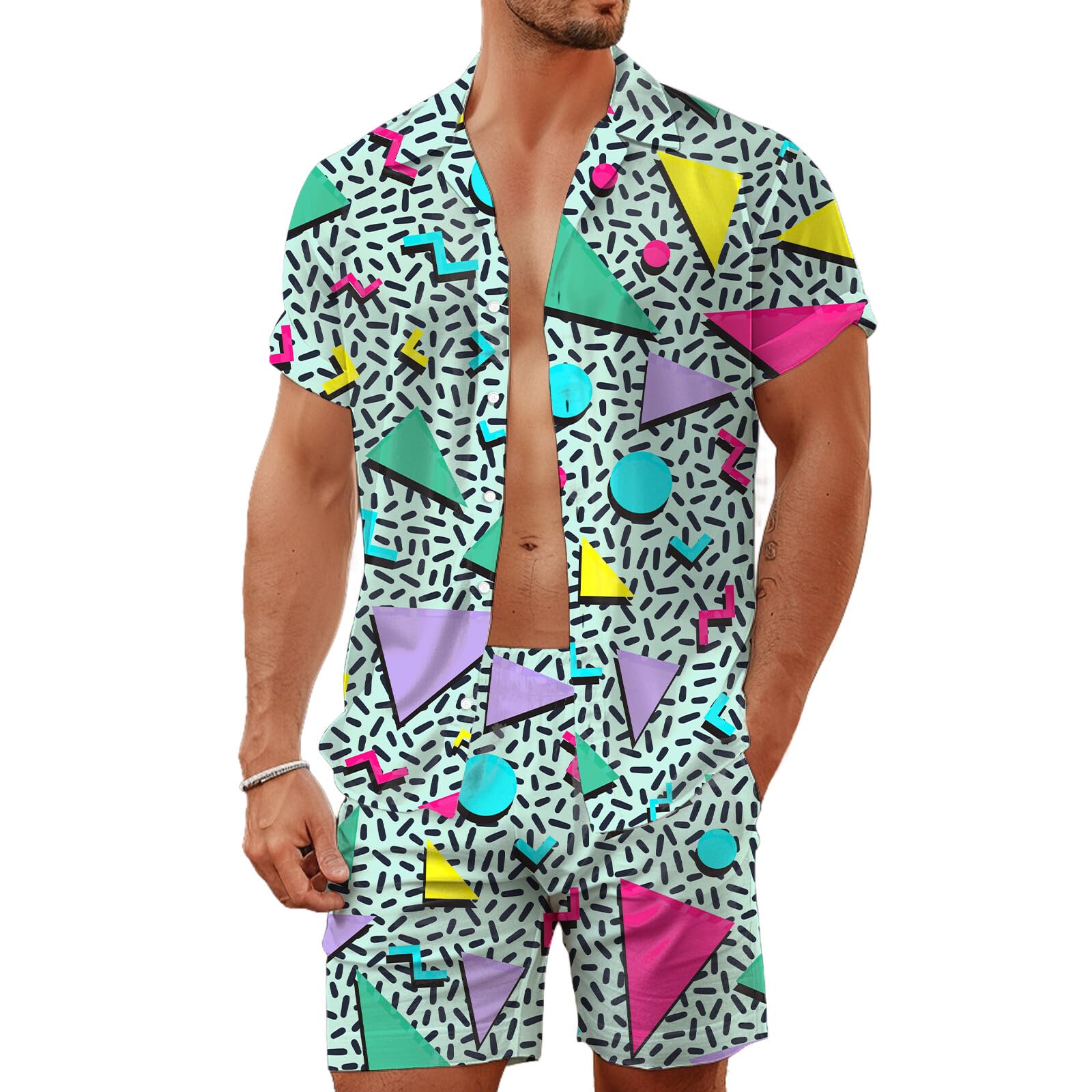 Summer Irregular Geometric 3D  - Men'S Fashion Advice ulasan dan harga