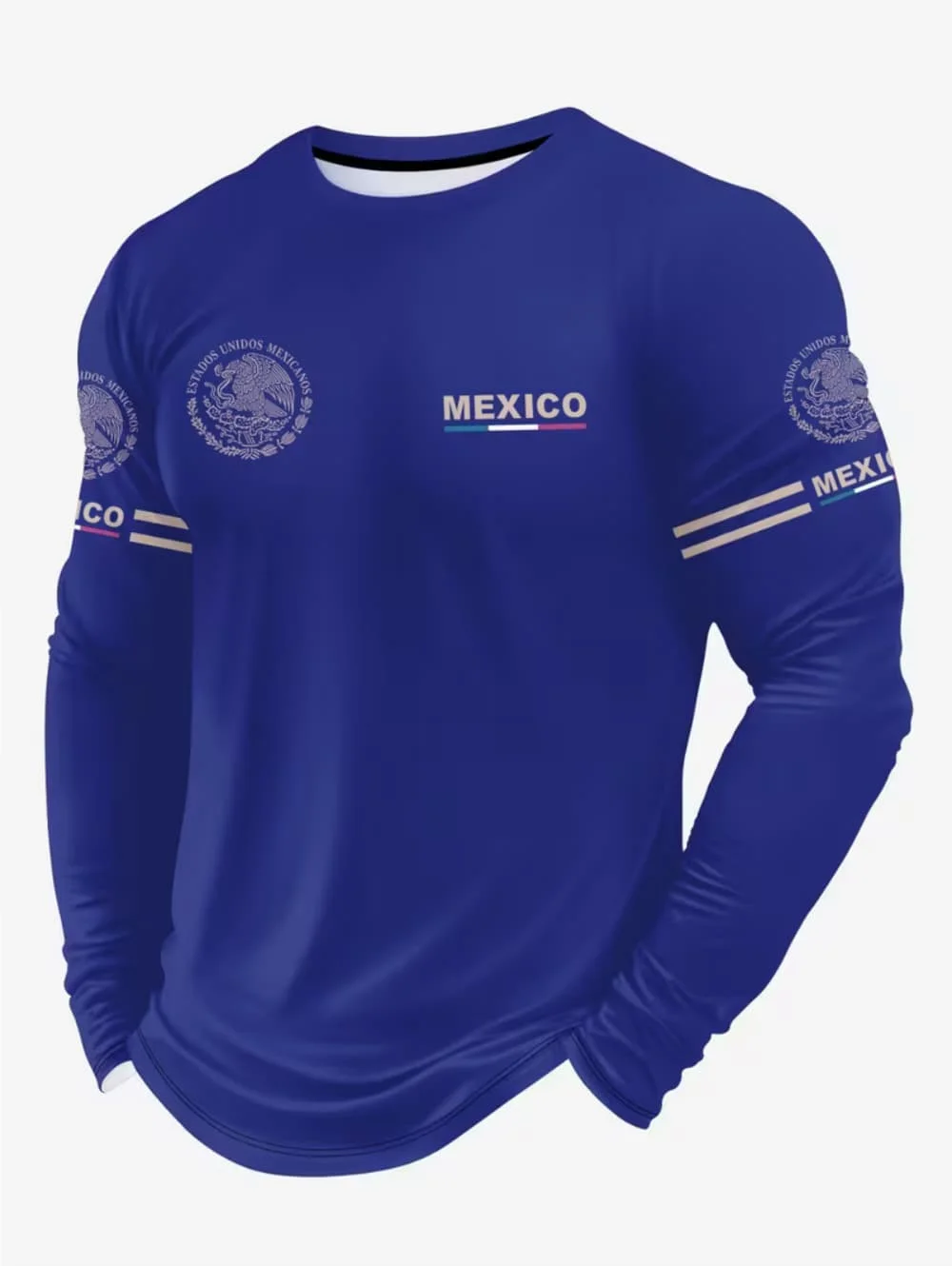 Men's Mexico Eagle Print T‑Shi - Mens Fashion Top ulasan dan harga