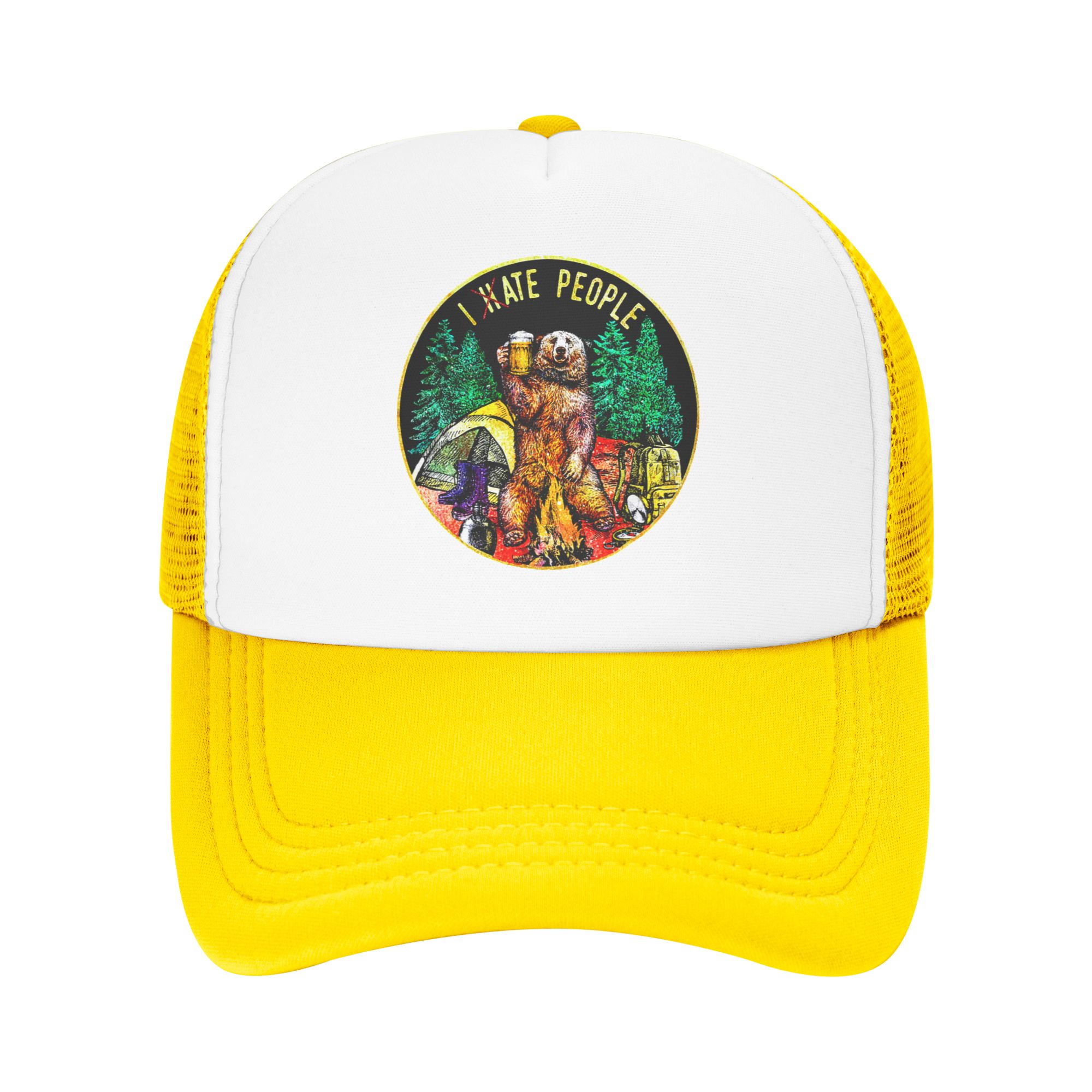 I Hate People Bear Camping Bas - Trucker Hat Cap ulasan dan harga