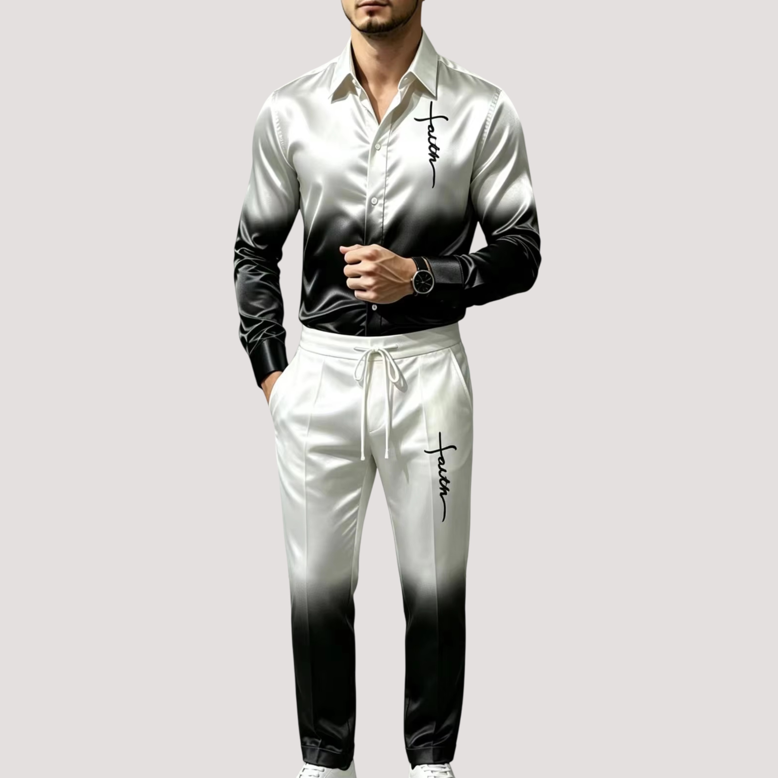 Men's Satin Silk Sports Suit T - Men'S Fashion Advice ulasan dan harga