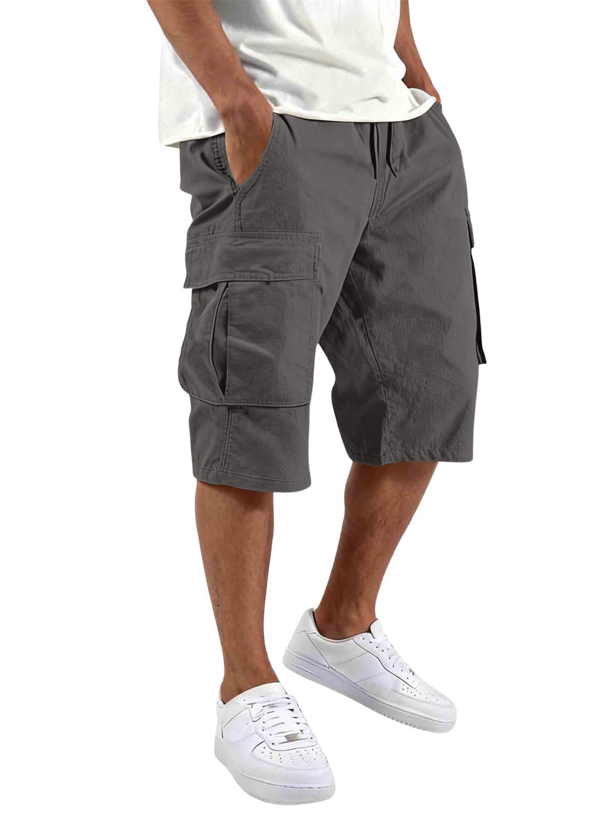 2026 Summer Men Loose Straight - Mens Fashion Cargo Pants ulasan dan harga
