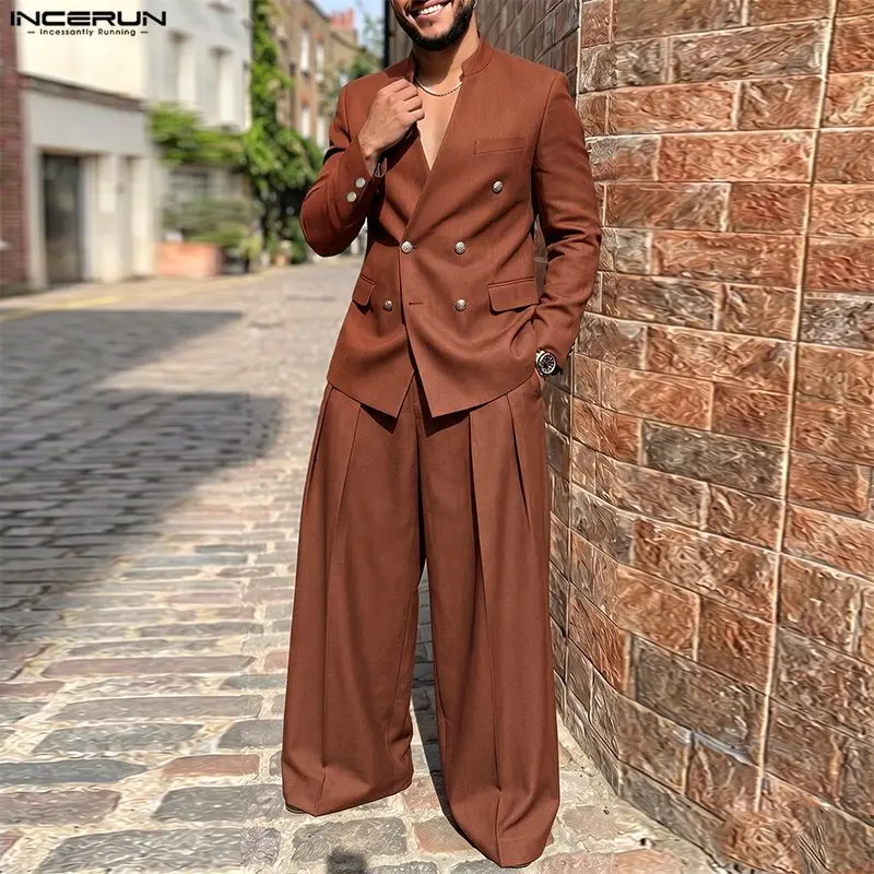 INCERUN Men's Sets Solid Color - Queer Men'S Fashion ulasan dan harga