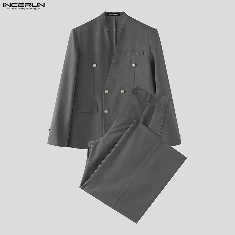 INCERUN Men's Sets Solid Color - Queer Men'S Fashion ulasan dan harga