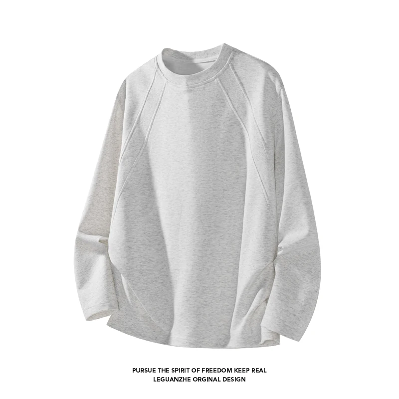 Men Fashion Raglan Seam Crew N - Mens Fashion Top ulasan dan harga