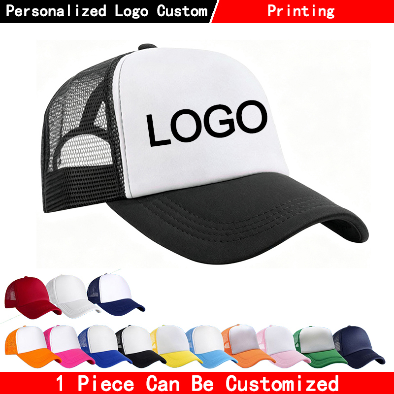 Customized Printed Logo Unisex - Trucker Hat Cap ulasan dan harga