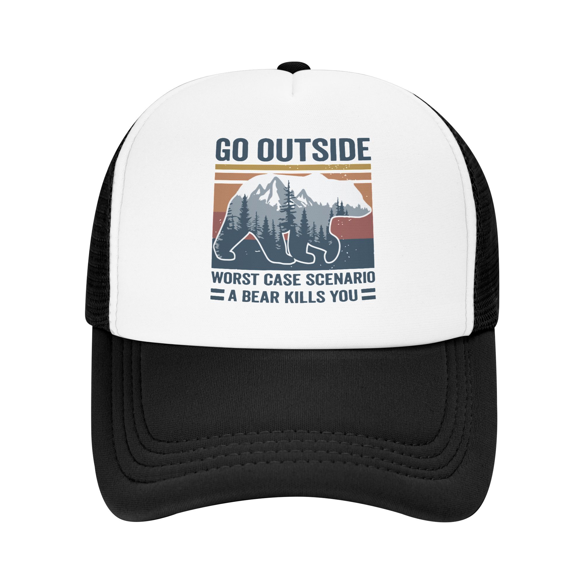 Go Outside Worst Case Scenario - Trucker Hat Cap ulasan dan harga