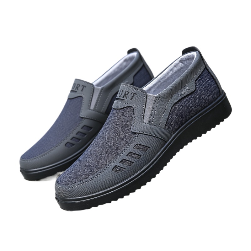 Men Slip‑On Canvas Loafers Bre - Men'S Fashion Loafers ulasan dan harga